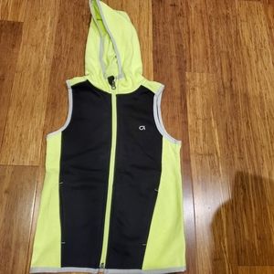 Hooded Sleeveless Zip Up Vest